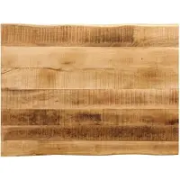 Super Merchant Tafelblad met natuurlijke rand 80x60x2,5 cm massief mangohout