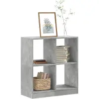 vidaXL Boekenkast 68,5x32x75 cm bewerkt hout betongrijs