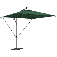vidaXL Parasol Groen 249 x 249 x 250 cm Polyester en Aluminium
