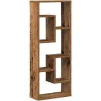 vidaXL Wandplank 36x16x90 cm bewerkt hout oud houtkleurig