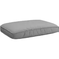 vidaXL Kussen Grijs 120 x 80 x 12 cm Oxford Stof