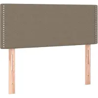 vidaXL Hoofdbord 90x5x78/88 cm stof taupe