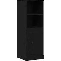 vidaXL Hoge kast, zwart, eikenlook, 36 x 35,5 x 103,5 cm