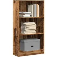 vidaXL Boekenkast 60x24x109 cm bewerkt hout oud houtkleurig