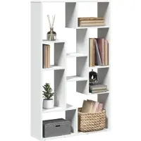 vidaXL Boekenkast 72x20x120,5 cm bewerkt hout wit
