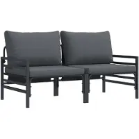 vidaXL Buiten Meubilair 2 Stuk Antraciet 80 x 80 x 71 cm Staal