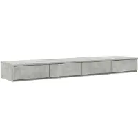 vidaXL Bedlades Beton Grijs 135 x 36,5 x 16,5 cm Bewerkt hout