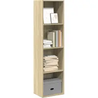 vidaXL Boekenkast 40x30x152 cm bewerkt hout sonoma eikenkleurig