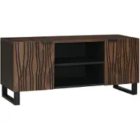 vidaXL TV Eenheden 105 x 33 x 46 cm Walnotenhout Bewerkt hout