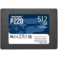 Patriot P220, 512 GB (zwart, SATA III, 6 Gb/s, 2,5 inch)