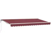 vidaXL Zonnescherm Frame Bordeauxrood 400 x 200 cm