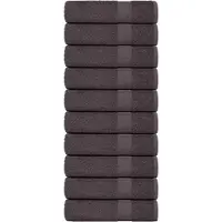 vidaXL Badhanddoeken FROGN 10 st 100x150 cm 360 g/m² antraciet