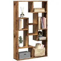 vidaXL Boekenkast 72x20x120,5 cm bewerkt hout oud houtkleurig