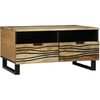 vidaXL Salontafel Naturel 80 x 54 x 40 cm Bewerkt hout