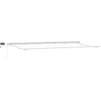 vidaXL Zonnescherm Frame Wit 600 × 300 cm Aluminium