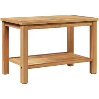 vidaXL Salontafel met opbergruimte, bruin, 70 x 40 x 45 cm, massief teakhout