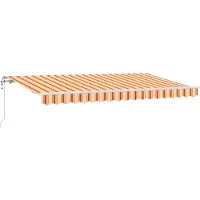 vidaXL Uitschuifbare luifel Geel 400 x 200 cm Stof