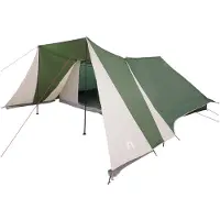 vidaXL Tipi Tent met dak met opslag Groen 660 x 456 x 200 cm taft
