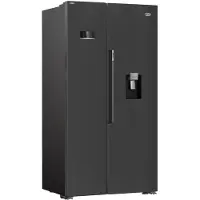 Beko Amerikaanse koelkast 91cm 576l nofrost zwart - - GN163241DXBRN