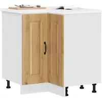 vidaXL Keukenhoekkast Kalmar, artisan eikenhout, houtvezel