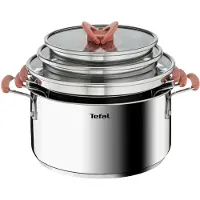 Tefal Opti'Space G720S674 Set van 3 kookpotten 18/20/24 cm + deksels - Inductie