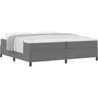 vidaXL Boxspring bed Lichtgrijs 200 x 200 cm Corduroy stof
