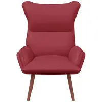 vidaXL Fauteuil Wijnrood 69 x 74 x 93 cm Kunstleer