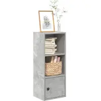 vidaXL Boekenkast 31x24x77 cm bewerkt hout betongrijs