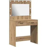 vidaXL Kaptafel Artisan Eiken 78,5 x 41 x 135 cm Bewerkt hout