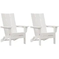 vidaXL Tuinstoel 2 st Wit Polyetheen