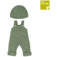 Miniland Knitted Outfit Overall & Beanie Hat Clothing Set 38 Cm Groen Kinderen