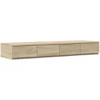vidaXL Bedlades Sonoma Eik 120 x 36,5 x 16,5 cm Bewerkt hout