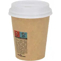vidaXL Papieren koffiebekerdeksels Ø80 mm 8oz 1000 st kunststof wit