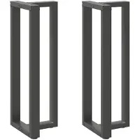 vidaXL Bartafelpoten 2 st T-vormig 40x35x(110-111) cm staal antraciet