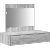 vidaXL Kaptafel Grijs 83 x 40 x 70 cm Bewerkt hout