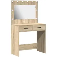 vidaXL Kaptafel Sonoma Eik 78,5 x 41 x 135 cm Bewerkt hout
