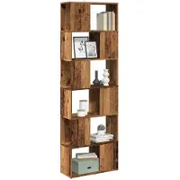vidaXL Boekenkast/kamerscherm 60x24x186 cm oud houtkleurig