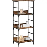 vidaXL Boekenkast 50x33x117,5 cm bewerkt hout oud houtkleurig
