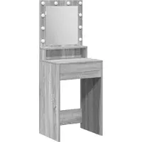 vidaXL Kaptafel Grijs Sonoma 50 x 41 x 135 cm Bewerkt hout