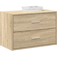 vidaXL Kast met 2 lades 60x31x40 cm bewerkt hout sonoma eikenkleur