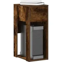 vidaXL Computertorenstandaard met lade 30x44x74 cm gerookt eikenkleur