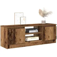 vidaXL Tv-meubel 102x30x36 cm bewerkt hout oud houtkleurig
