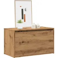 vidaXL Halbankje 80x40x45 cm bewerkt hout artisanaal eikenkleur