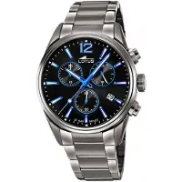 Lotus Chronograaf Chrono Black - Blue