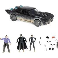 Spin Master DC Comics, Ultimate Batman Set met Exclusieve 4" Batman, Selina Kyle, The Penguin Actiefiguren, Batmobile