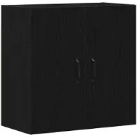 vidaXL Wandkast 60x31x60 cm bewerkt hout zwart eikenkleurig