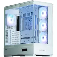 Zalman P50 DS PC-behuizing, Midi-tower, ATX, RGB, gehard glas - wit