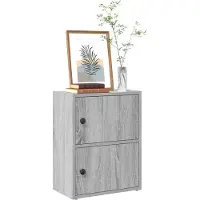 vidaXL Boekenkast 40x24x52 cm bewerkt hout grijs sonoma eikenkleurig