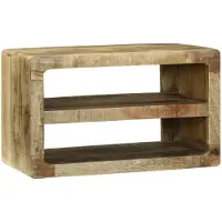 vidaXL TV Kast met plank Bruin 60 x 32 x 36 cm Massief mangohout