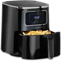 Alpina Airfryer 4.5L - Heteluchtfriteuse 1-4 Personen - Air Fryer met Digitaal Touchscreen - Instelbare Temperatuur 80 tot 200 Graden - Timer Functie - Heteluchtoven 1450W